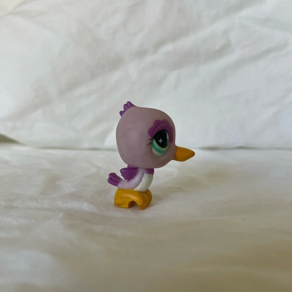 Littlest Pet Shop Authentic # 505 Pink Purple White Hummingbird Teal Eyes